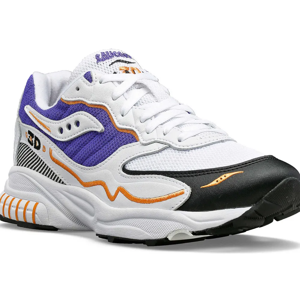 Saucony 3D Grid Hurricane White / Purple|Heren Grid