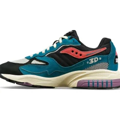 Saucony 3D Grid Hurricane Midnight Swimming Green / Black|Heren Grid
