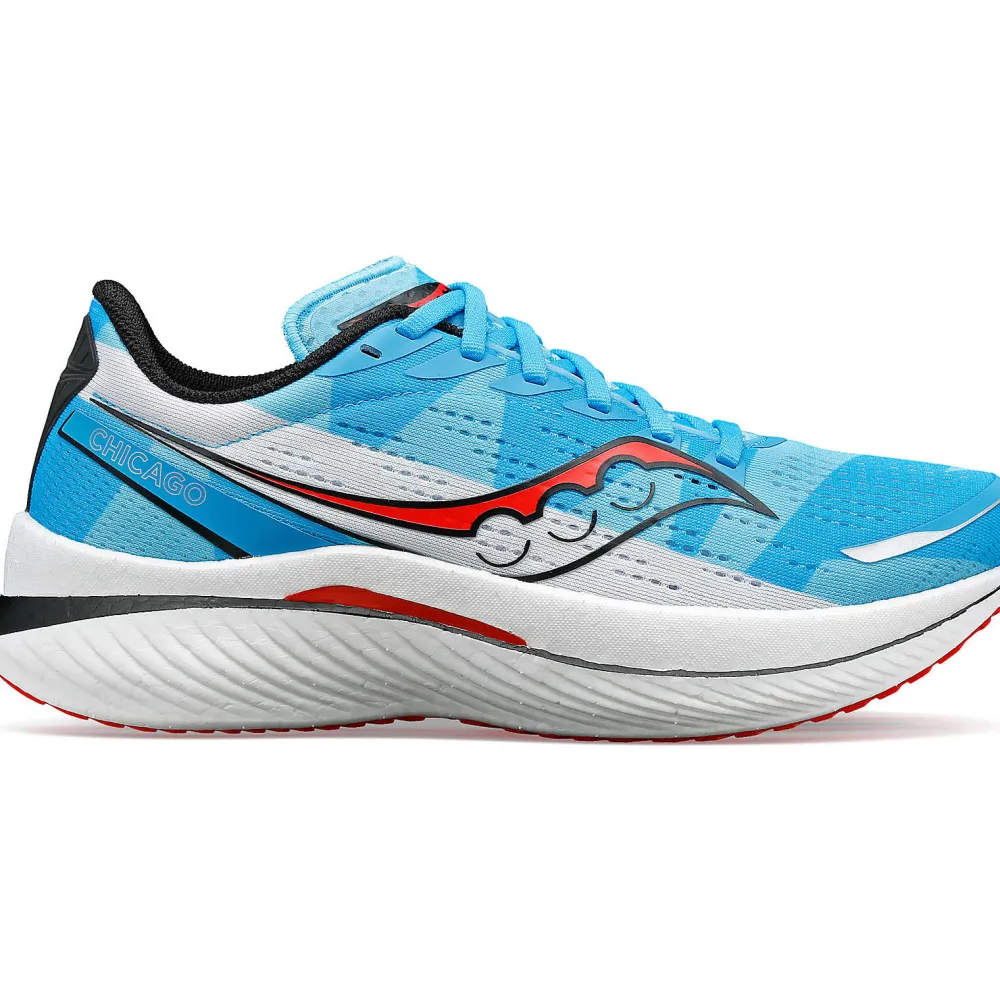Saucony Dames Chicago Endorphin Speed 3 Blue / White / Red|Dames Neutraal
