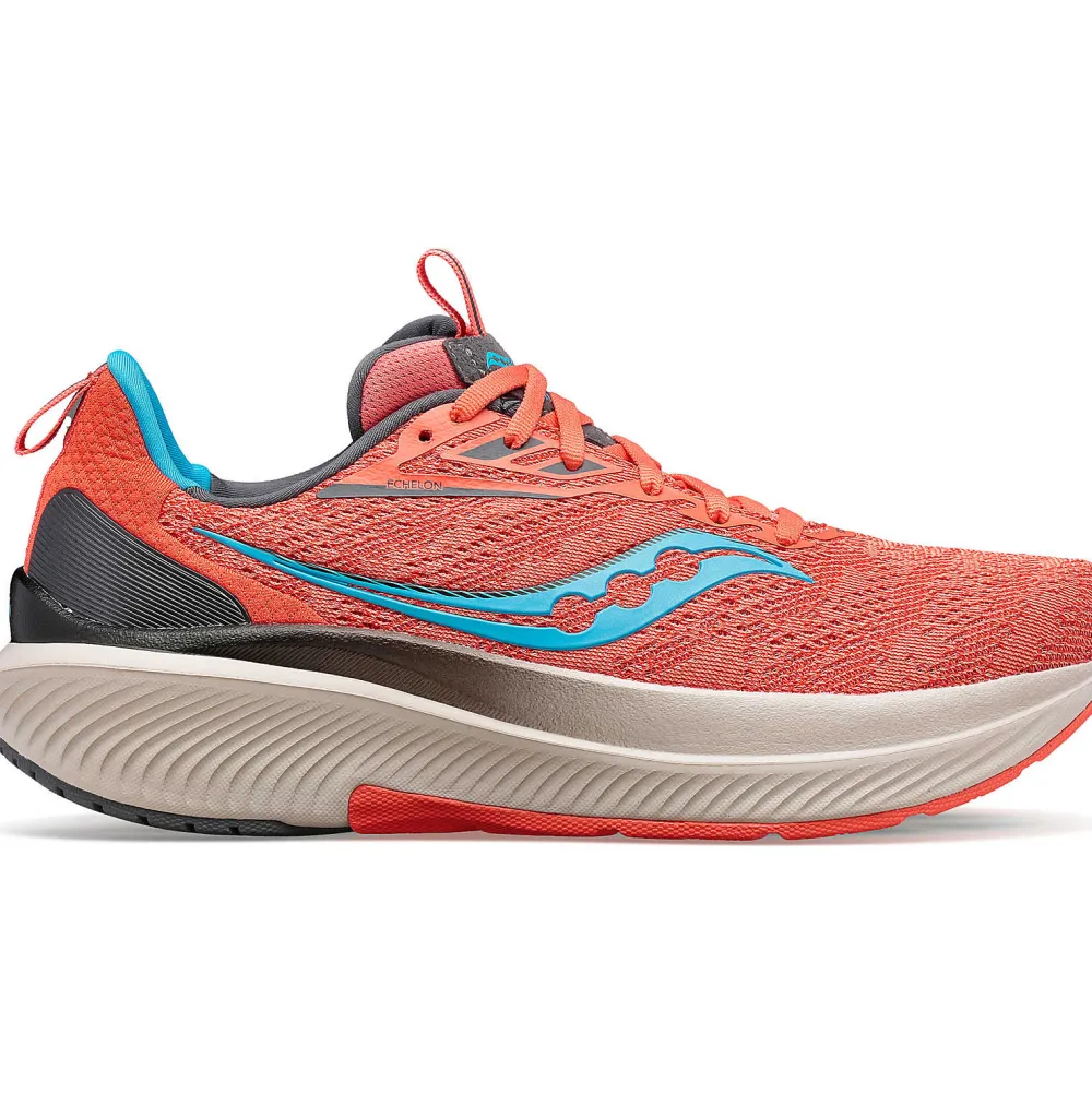 Saucony Dames Echelon 9 Coral / Ocean|Dames Neutraal