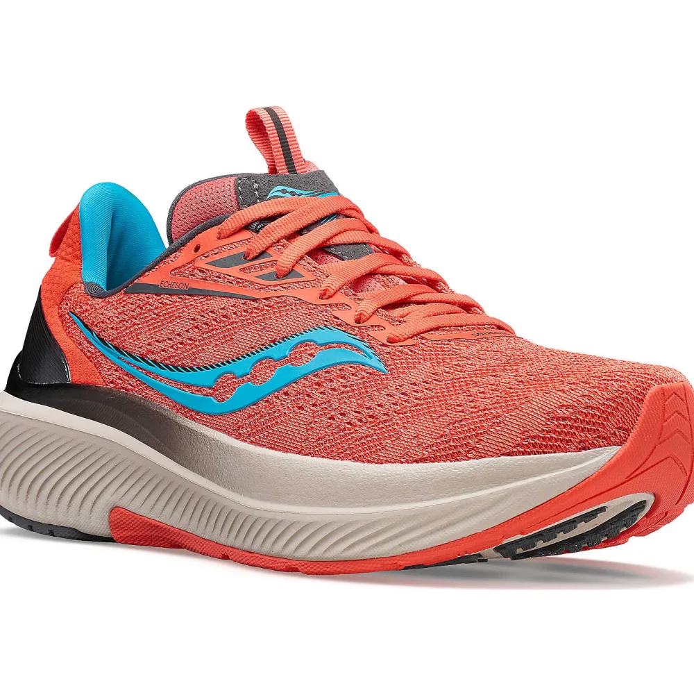 Saucony Dames Echelon 9 Coral / Ocean|Dames Neutraal