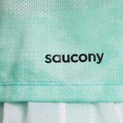 Saucony Dames Elevate Short Sleeve Atmos Tie-Dye Print|Dames Tops
