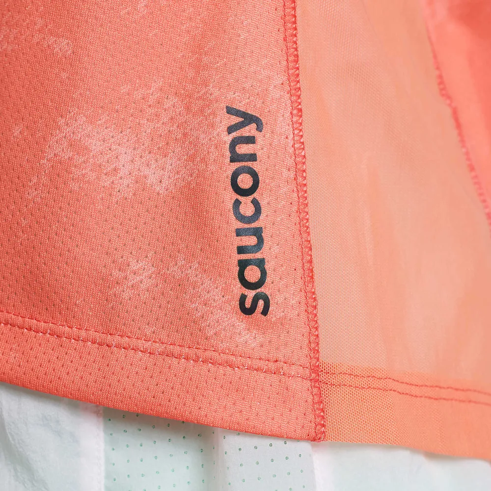 Saucony Dames Elevate Tank Top Zenith Tie-Dye Print|Dames Tops
