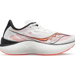 Saucony Dames Endorphin Pro 3 White / Black / Vizired|Dames Neutraal