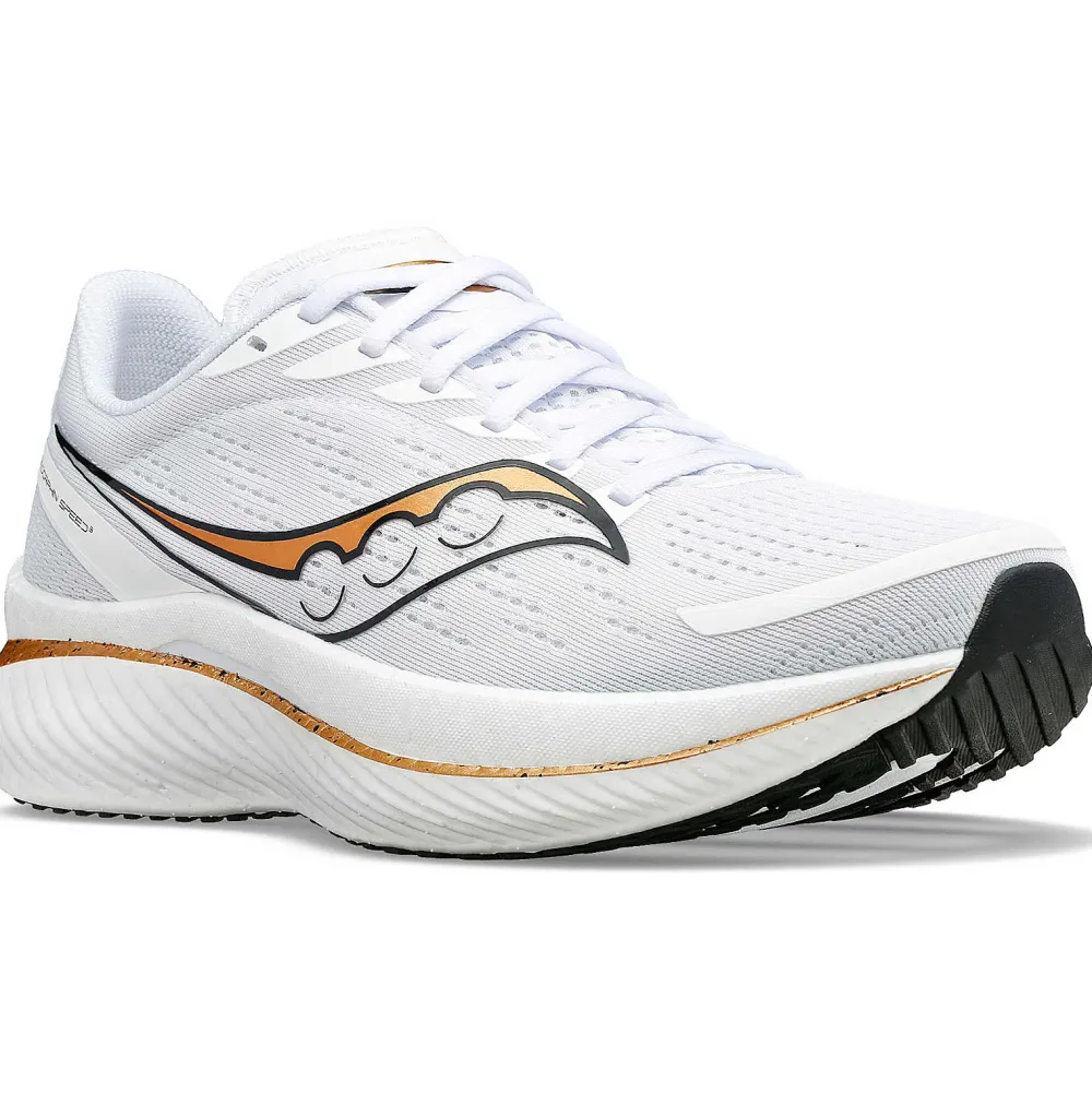 Saucony Dames Endorphin Speed 3 White / Gold|Dames Neutraal