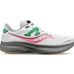 Saucony Dames Guide 16 White / Gravel|Dames Stabiliteit