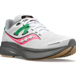 Saucony Dames Guide 16 White / Gravel|Dames Stabiliteit