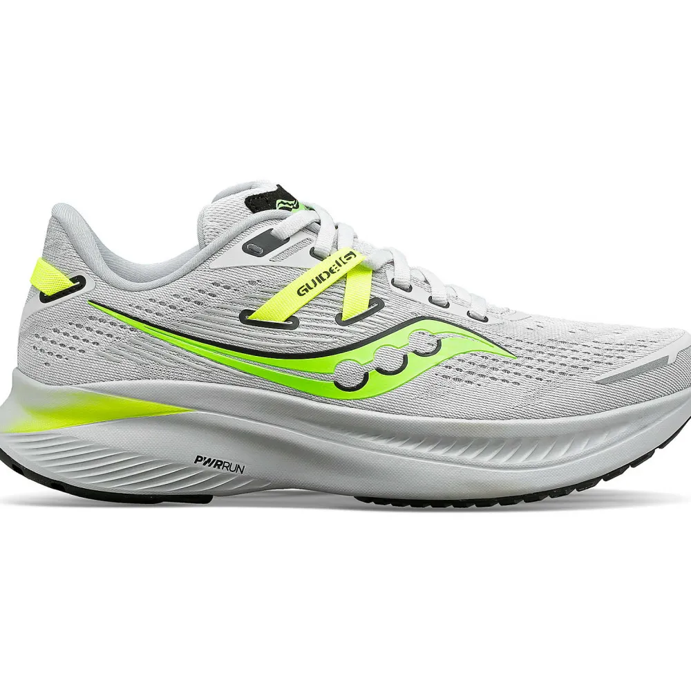 Saucony Dames Guide 16 Fossil / Slime|Dames Stabiliteit