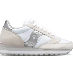 Saucony Dames Jazz Triple White / Silver|Dames Jazz