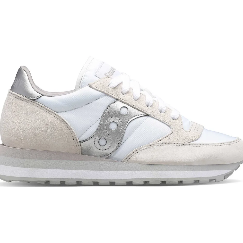 Saucony Dames Jazz Triple White / Silver|Dames Jazz