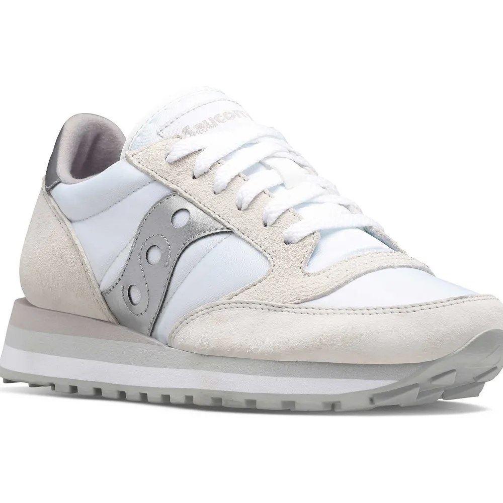 Saucony Dames Jazz Triple White / Silver|Dames Jazz