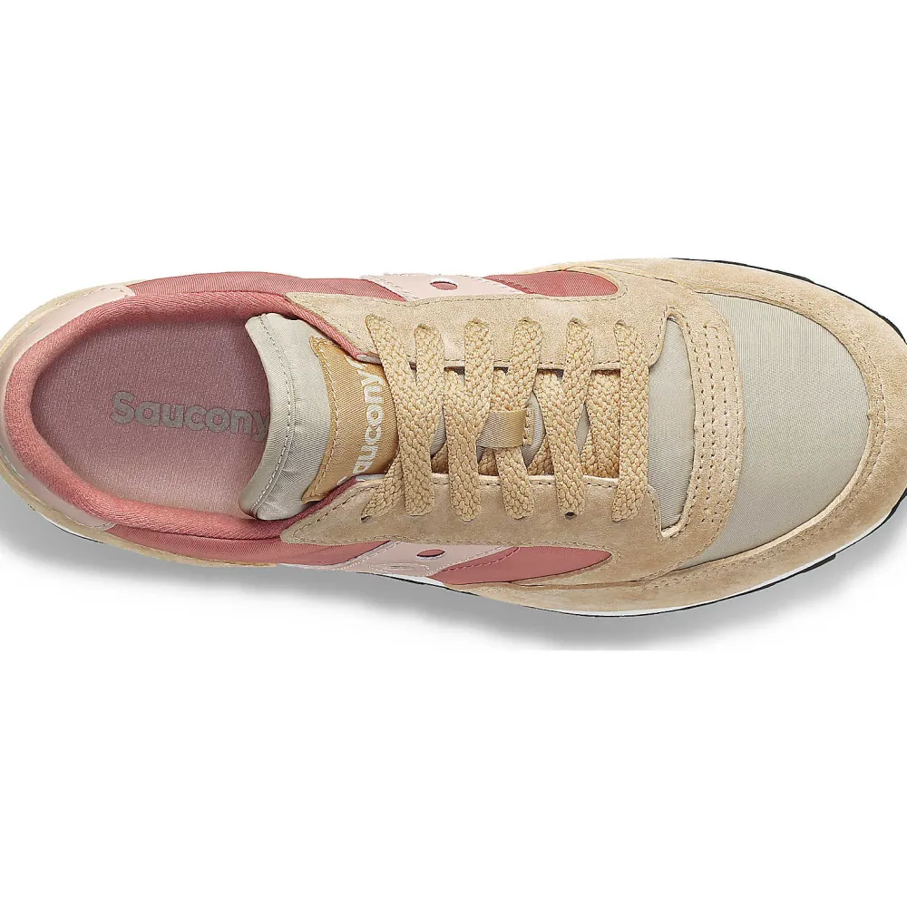 Saucony Dames Jazz Triple Beige / Red|Dames Jazz
