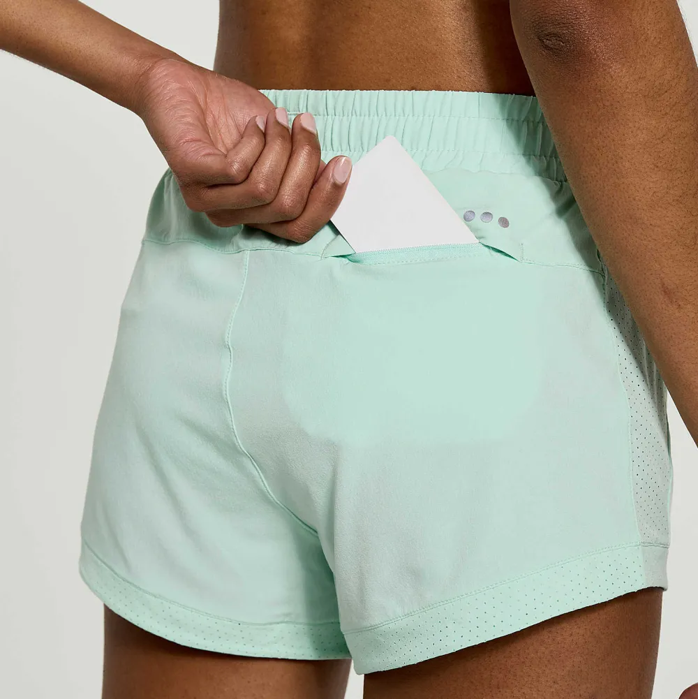 Saucony Dames Outpace 3" Short Atmos|Dames Tights En Shorts