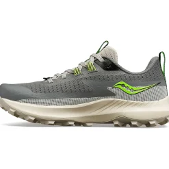 Saucony Dames Peregrine 13 Gravel / Slime|Dames Trail Running
