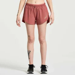 Saucony Dames Pinnacle 2.5" Short Apple Butter|Dames Tights En Shorts