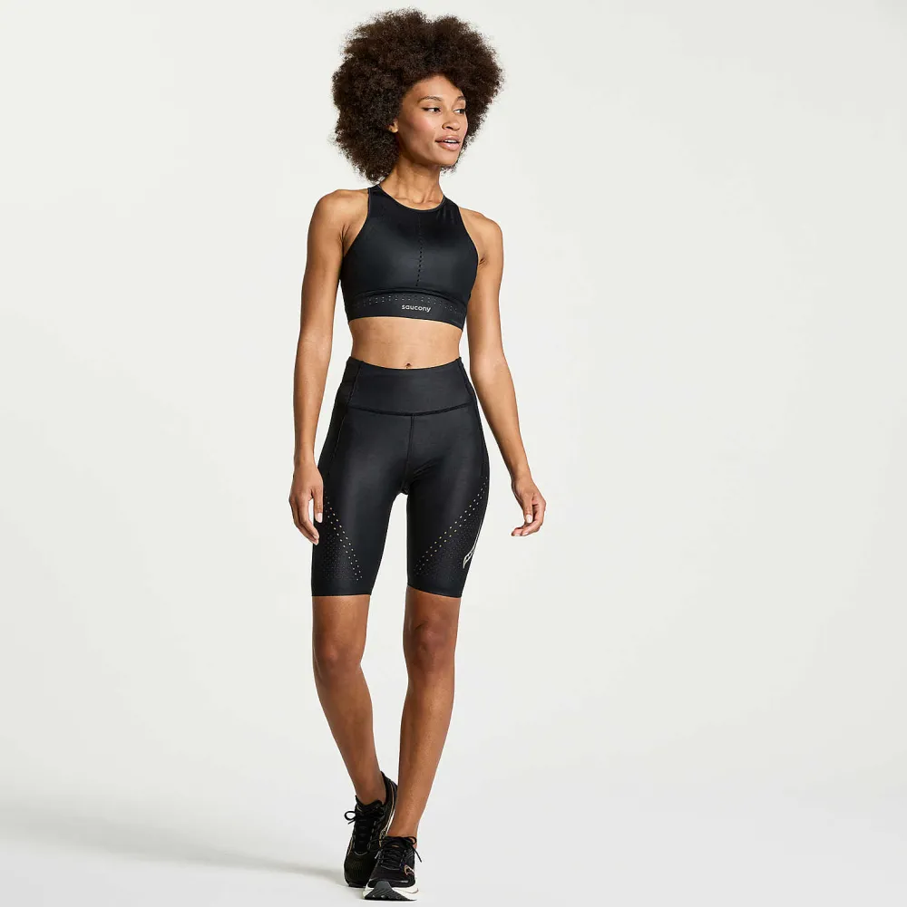 Saucony Dames Pinnacle Bra Top Black|Dames Tops