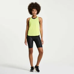 Saucony Dames Pinnacle Tank Citron|Dames Tops