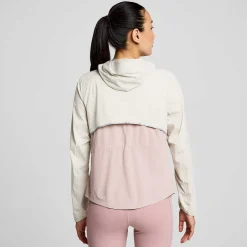 Saucony Dames Runshield Jacket Linen|Dames Jacks En Vesten