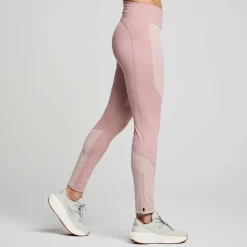 Saucony Dames Runshield Tight Smoke Heather|Dames Tights En Shorts