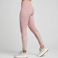 Saucony Dames Runshield Tight Smoke Heather|Dames Tights En Shorts