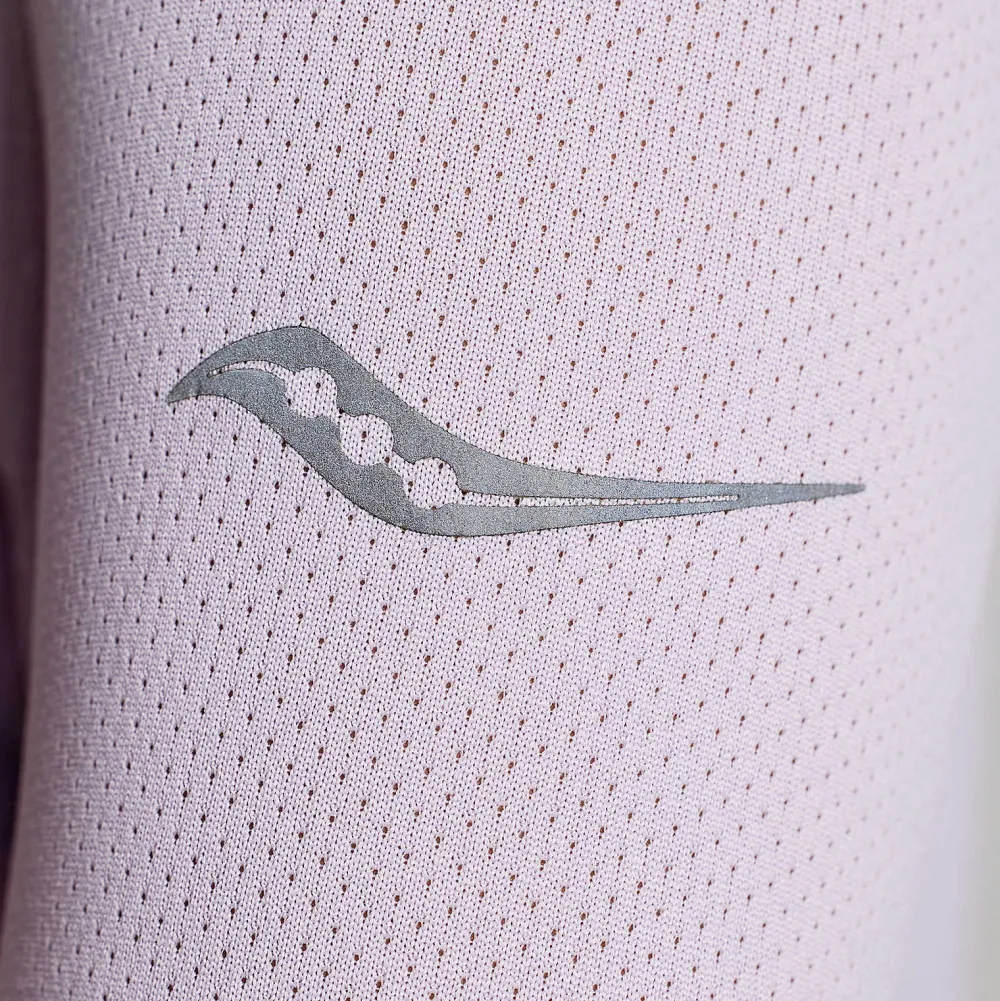 Saucony Dames Stopwatch Long Sleeve Mauve|Dames Tops