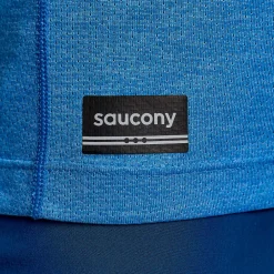 Saucony Dames Stopwatch Short Sleeve Bluelight Heather|Dames Tops