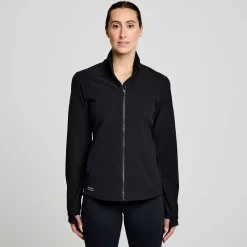 Saucony Dames Triumph Jacket Black|Dames Jacks En Vesten