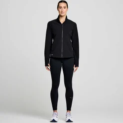 Saucony Dames Triumph Jacket Black|Dames Jacks En Vesten
