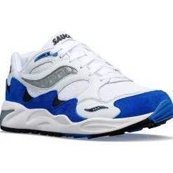 Saucony Grid Shadow 2 White / Blue|Heren Grid