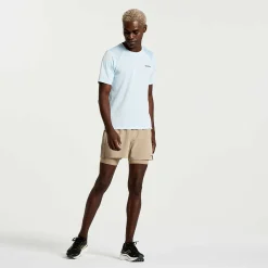 Saucony Heren Elevate Short Sleeve Vapor|Heren Tops