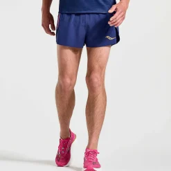 Saucony Heren Elite Split Short Sodalite|Heren Tights And Shorts