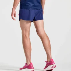 Saucony Heren Elite Split Short Sodalite|Heren Tights And Shorts