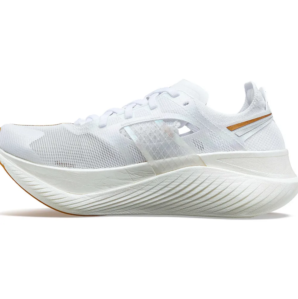 Saucony Heren Endorphin Elite White / Gold|Heren Racing