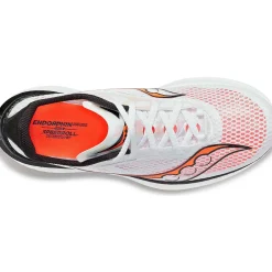 Saucony Heren Endorphin Pro 3 White / Black / Vizired|Heren Neutraal