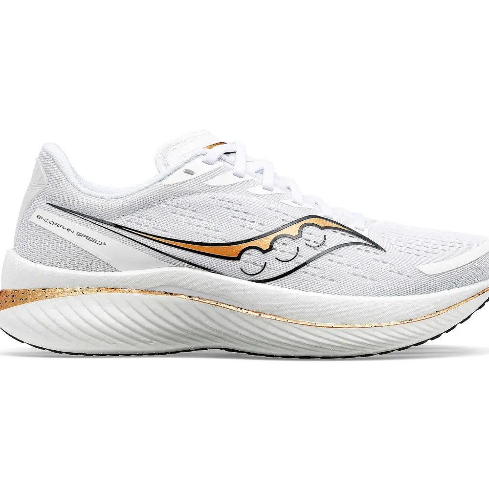Saucony Heren Endorphin Speed 3 White / Gold|Heren Neutraal
