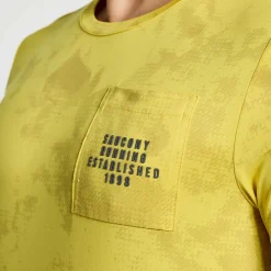 Saucony Heren Explorer Short Sleeve Arroyo Tie-Dye Print|Heren Tops