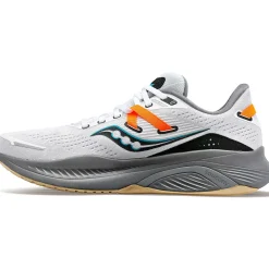 Saucony Heren Guide 16 White / Gravel|Heren Stabiliteit