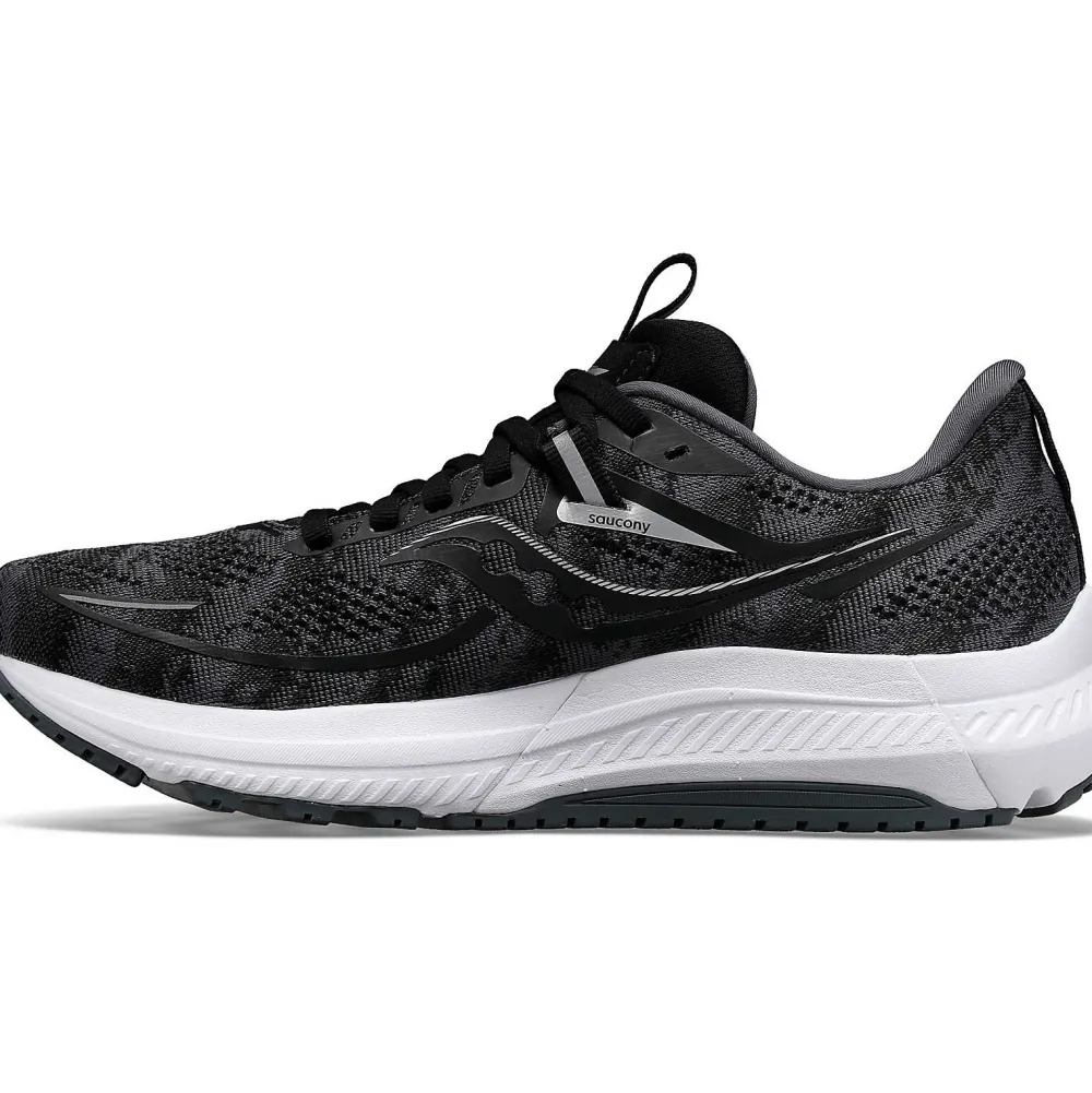 Saucony Heren Omni 21 Black / White|Heren Stabiliteit