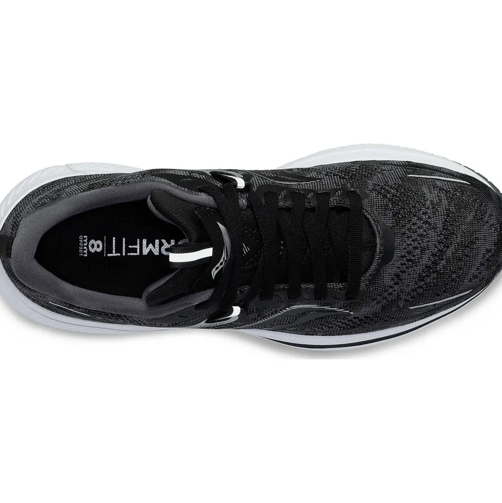 Saucony Heren Omni 21 Black / White|Heren Stabiliteit
