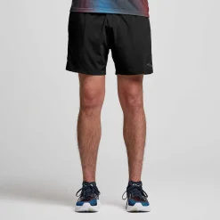 Saucony Heren Outpace 5" Short Black|Heren Tights And Shorts