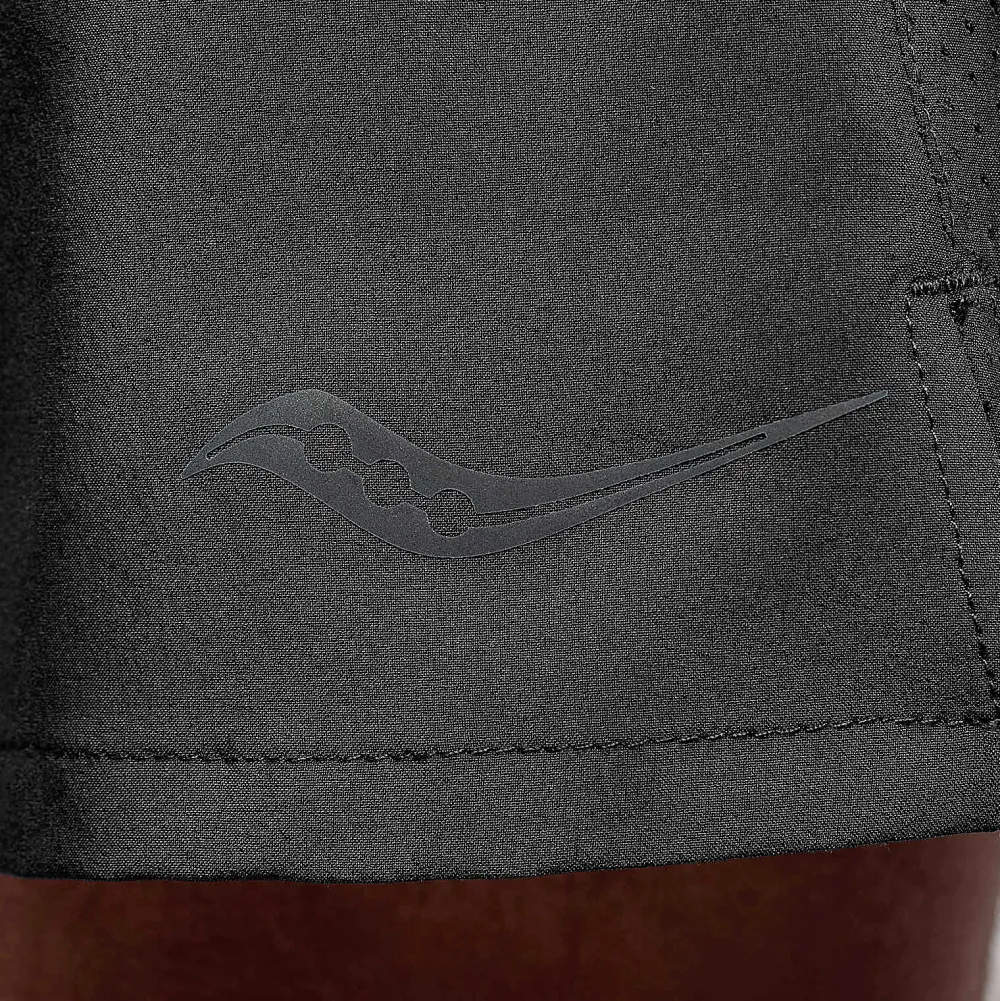 Saucony Heren Outpace 5" Short Black|Heren Tights And Shorts