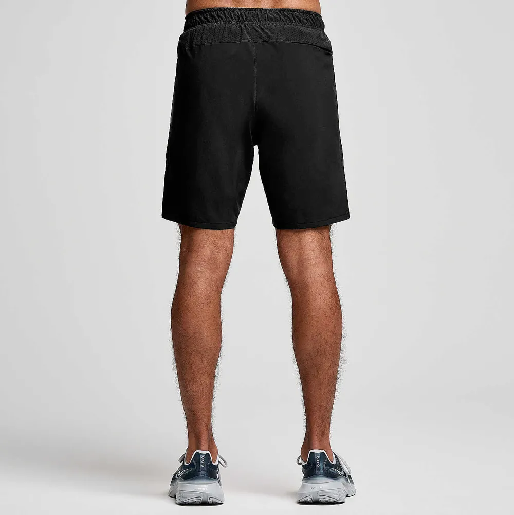 Saucony Heren Outpace 7" Short Black|Heren Tights And Shorts