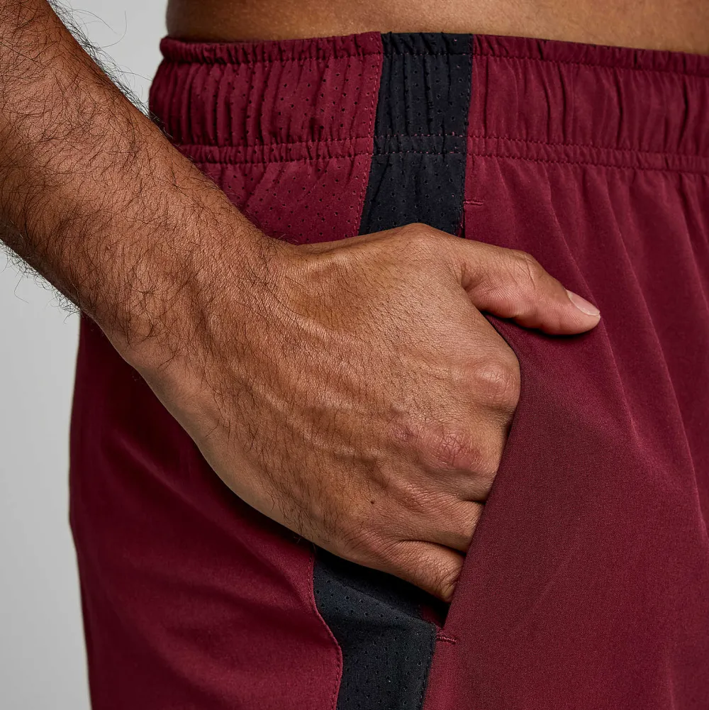 Saucony Heren Outpace 7" Short Sundown|Heren Tights And Shorts