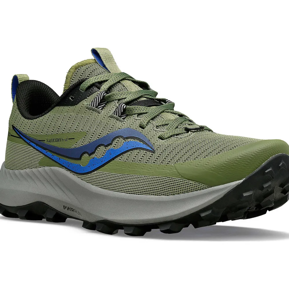 Saucony Heren Peregrine 13 Glade / Black|Heren Trail Running