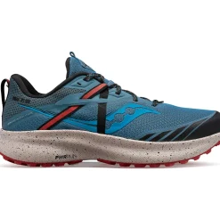 Saucony Heren Ride 15 Tr Deep Sea / Lava|Heren Trail Running