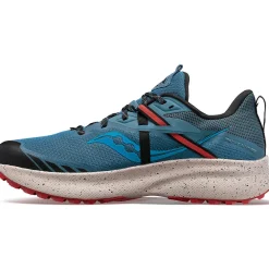 Saucony Heren Ride 15 Tr Deep Sea / Lava|Heren Trail Running