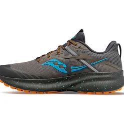 Saucony Heren Ride 15 Tr Pewter / Agave|Heren Trail Running