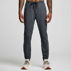 Saucony Heren Solstice Jogger Black Heather|Heren Tights And Shorts