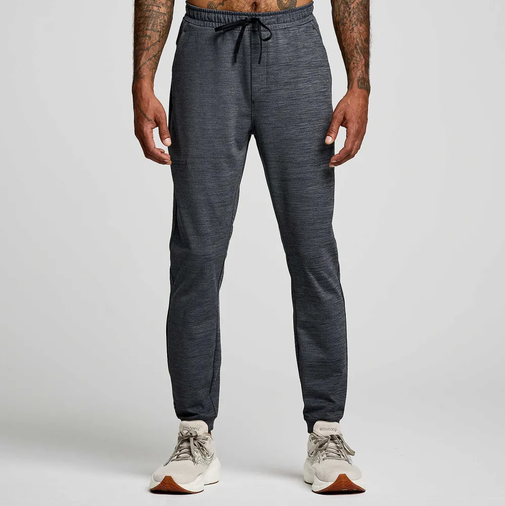 Saucony Heren Solstice Jogger Black Heather|Heren Tights And Shorts