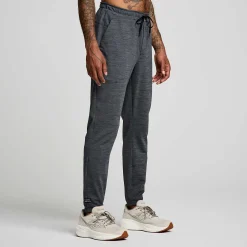 Saucony Heren Solstice Jogger Black Heather|Heren Tights And Shorts